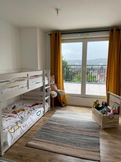 Appartement 3P Gare Terrasse Et Parking Prive Франконвиль Экстерьер фото
